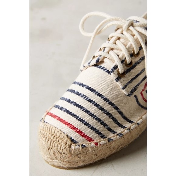 Anthropologie Soludos Espandrille Striped Sneakers - Picture 3 of 10